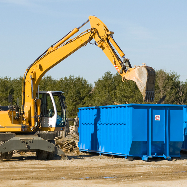 what size residential dumpster rentals are available in Dodgertown